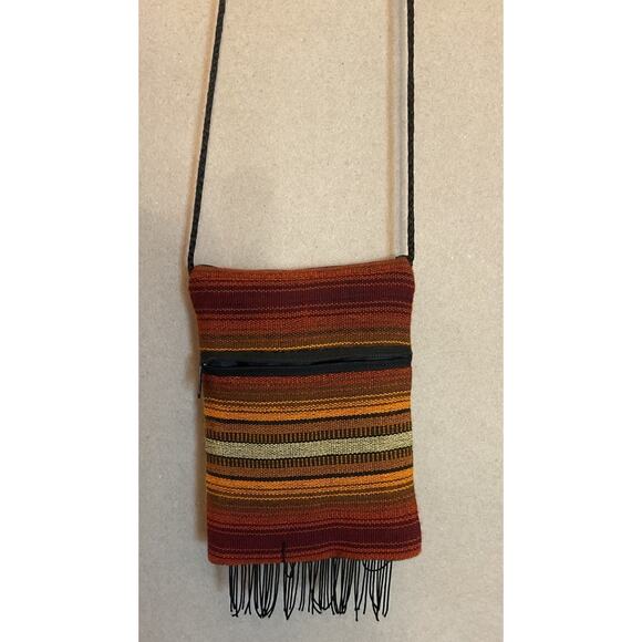 Mayan Worry Doll Crossbody BAG Cotton With Zipper Closure - Picture 3 of 4